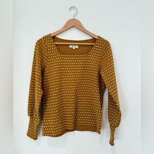 Floral Jaquard Square-neck Madewell Top, small